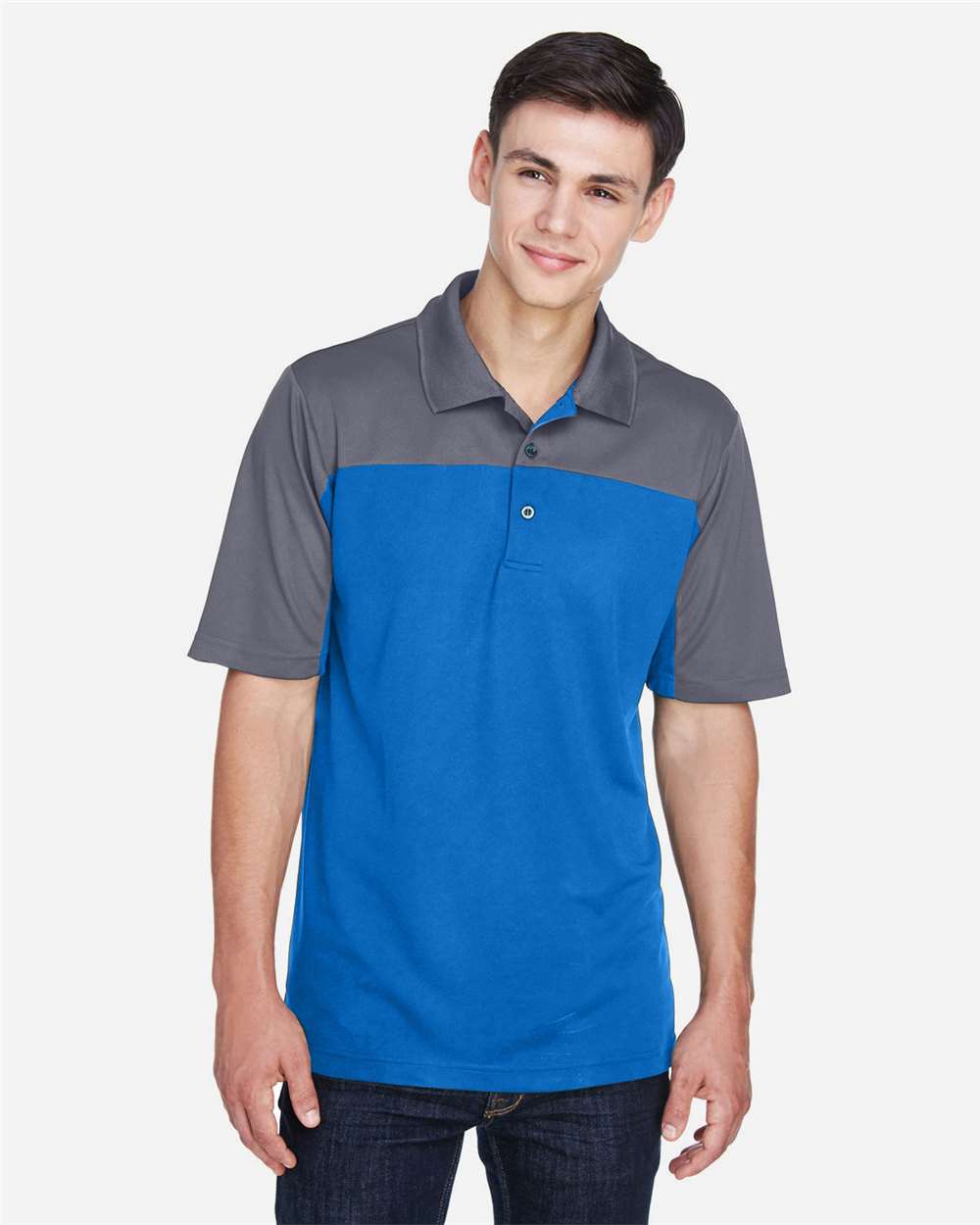 CE101 Men's Balance Colorblock Performance Piqué Polo