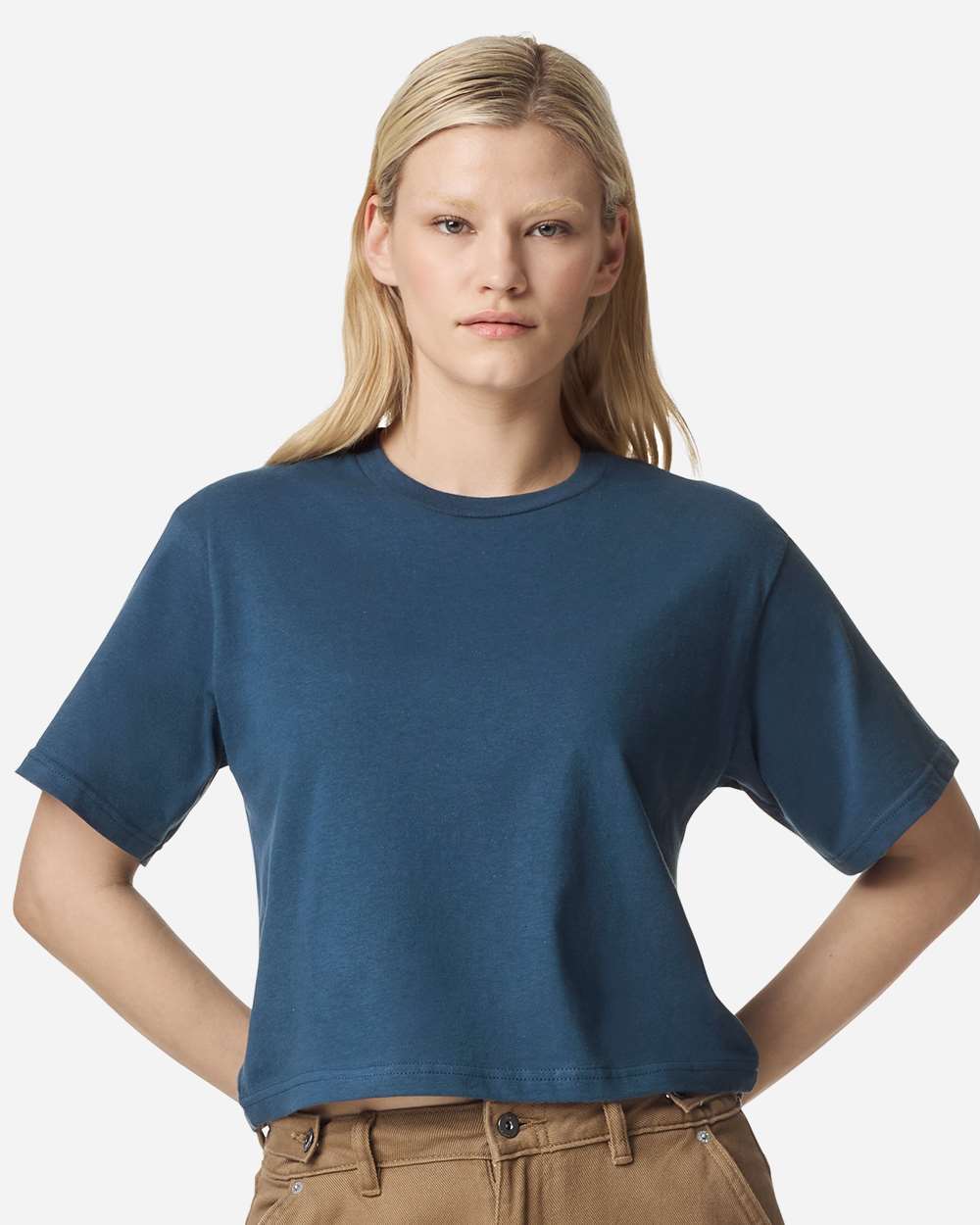 American Apparel Women's Fine Jersey Mid-Length Boxy Tee - 201