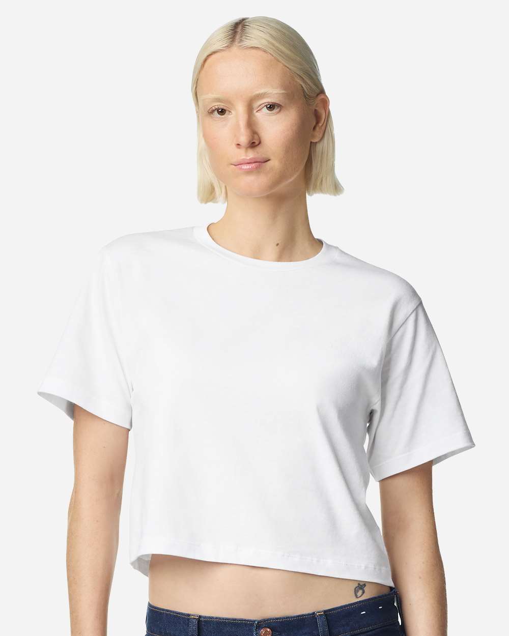 American Apparel Women's Fine Jersey Mid-Length Boxy Tee - 201