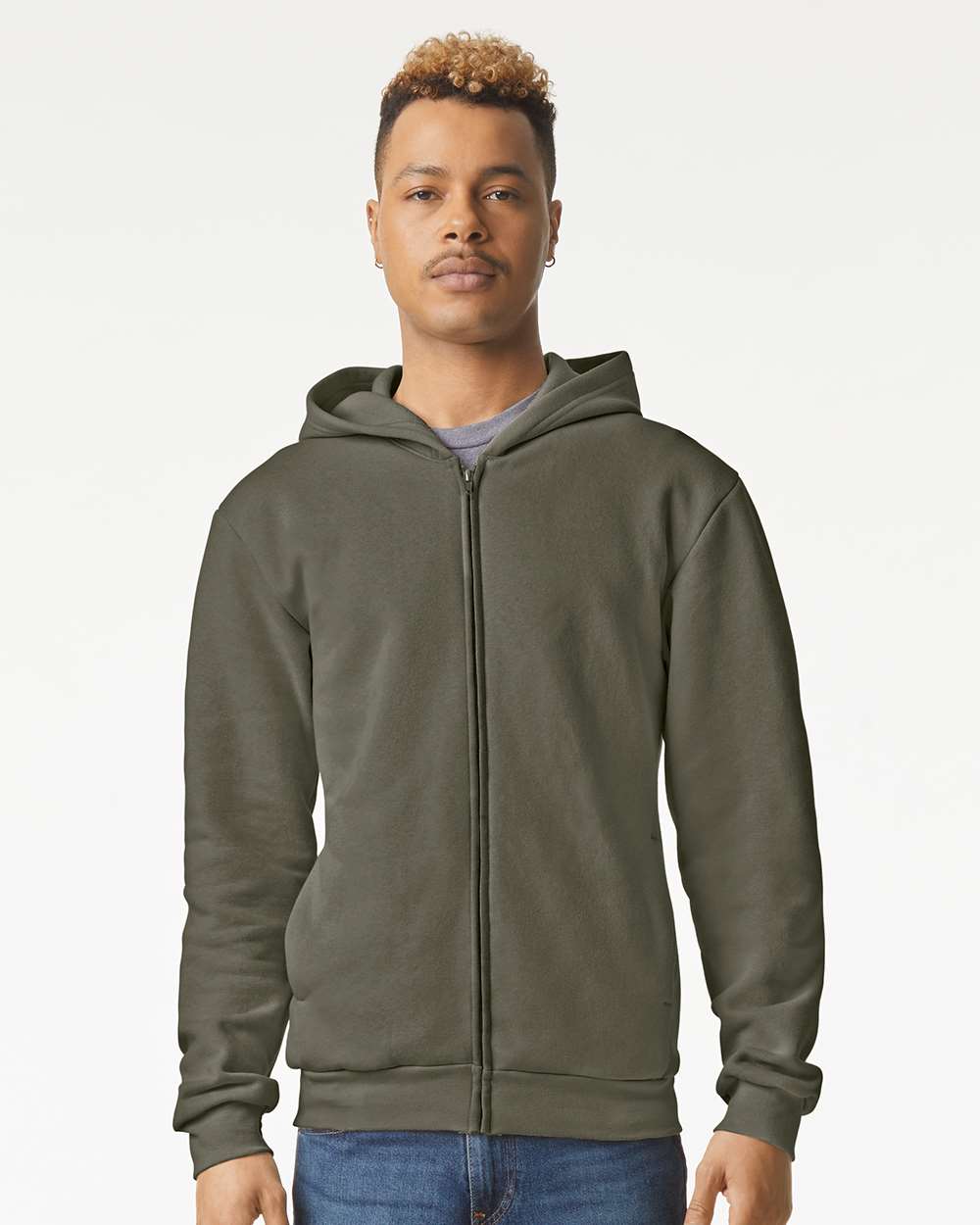 American Apparel RF497 Unisex ReFlex Fleece Full-Zip Hoodie Sweatshirt
