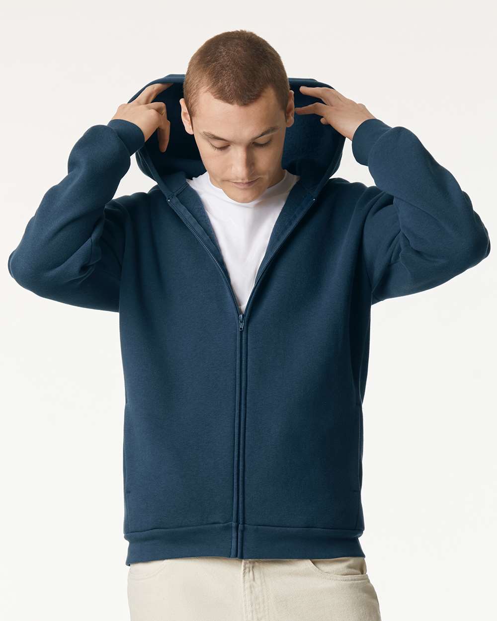American Apparel RF497 Unisex ReFlex Fleece Full-Zip Hoodie Sweatshirt