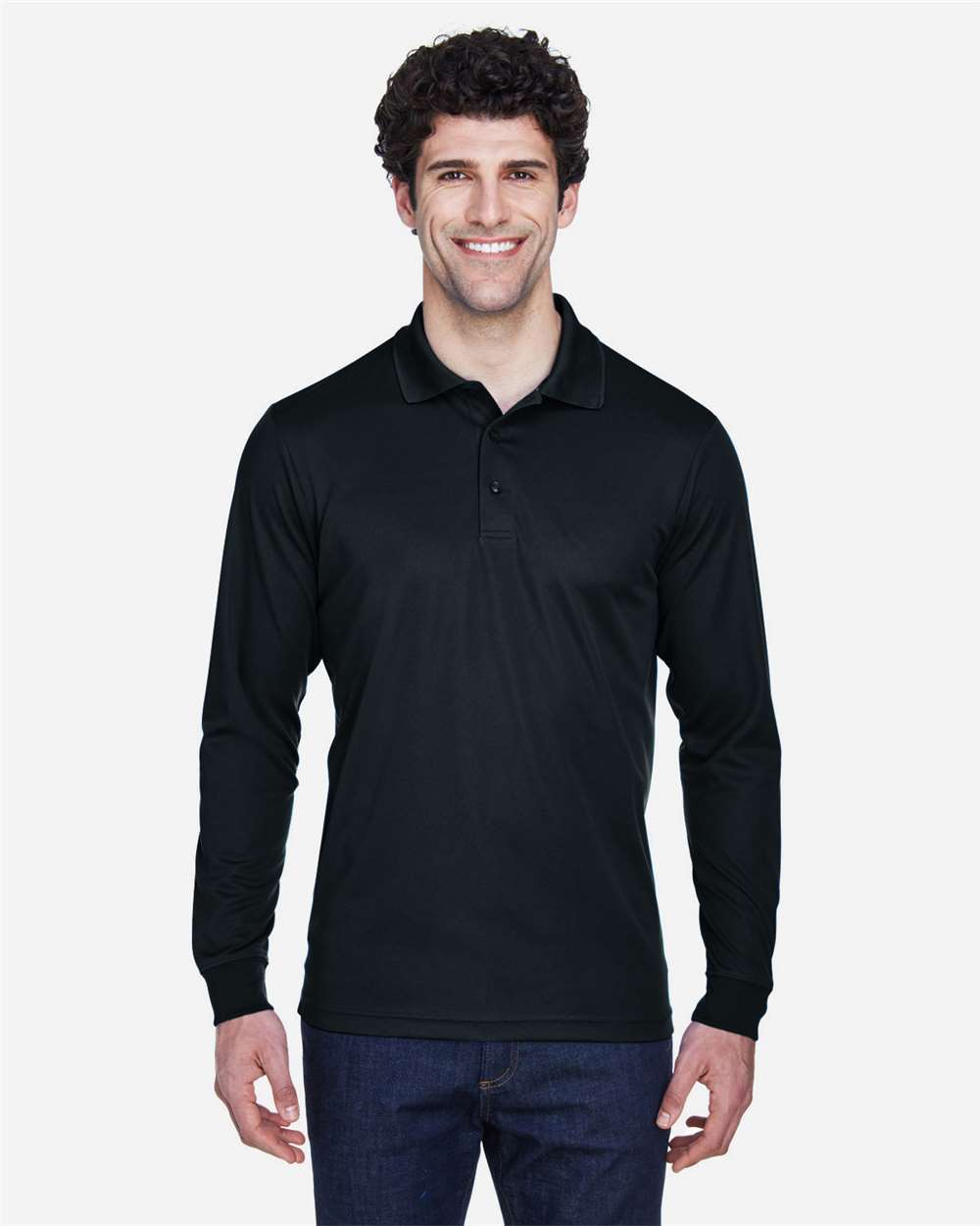 Core365 88192 Men's LS Piqué Polo