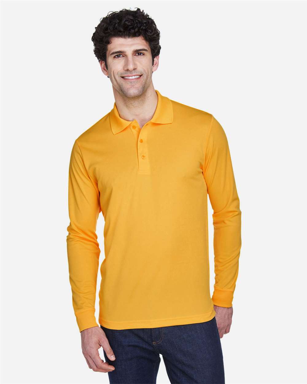 Core365 88192 Men's LS Piqué Polo