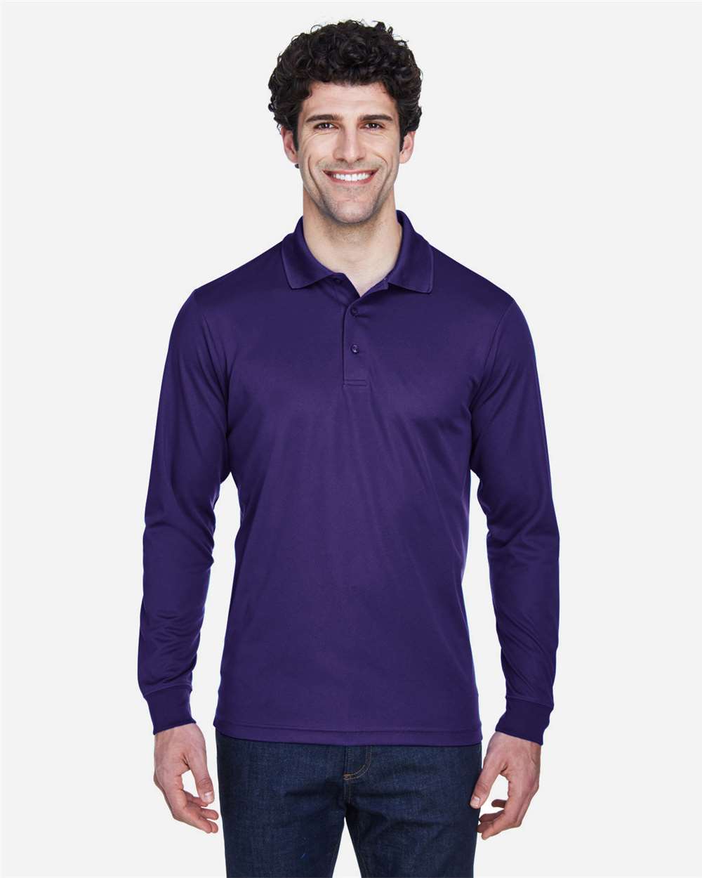 Core365 88192 Men's LS Piqué Polo