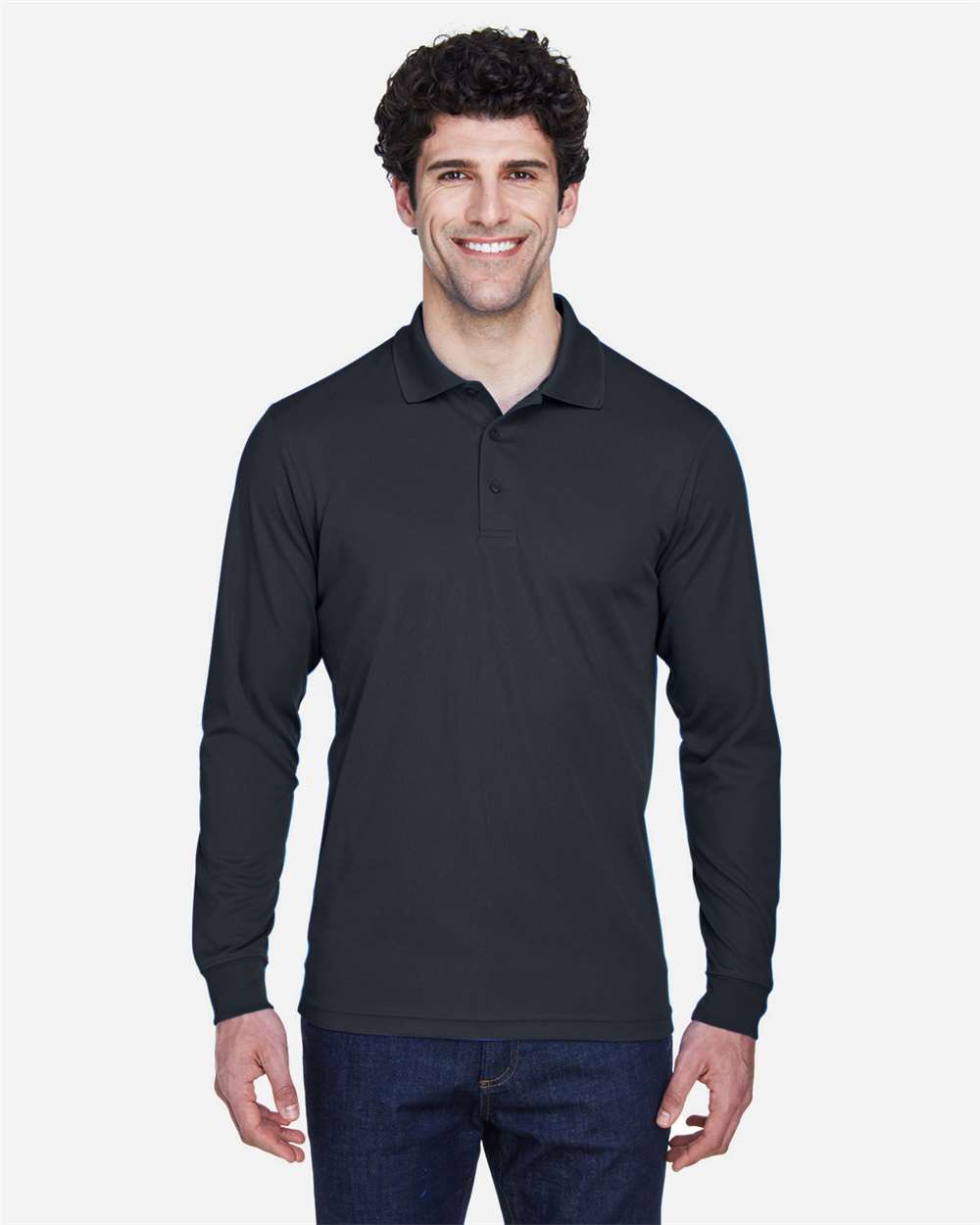 Core365 88192 Men's LS Piqué Polo