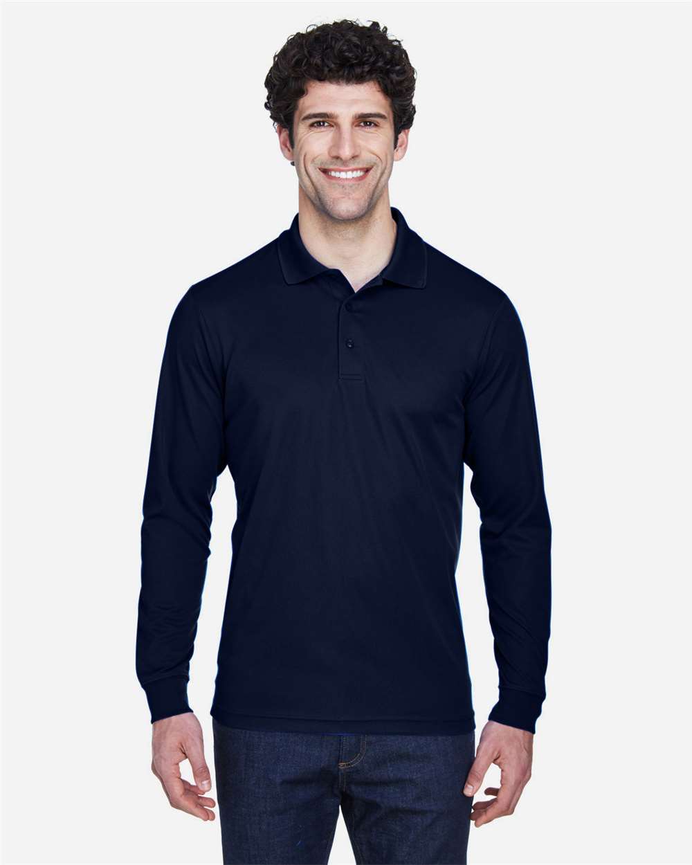 Core365 88192 Men's LS Piqué Polo