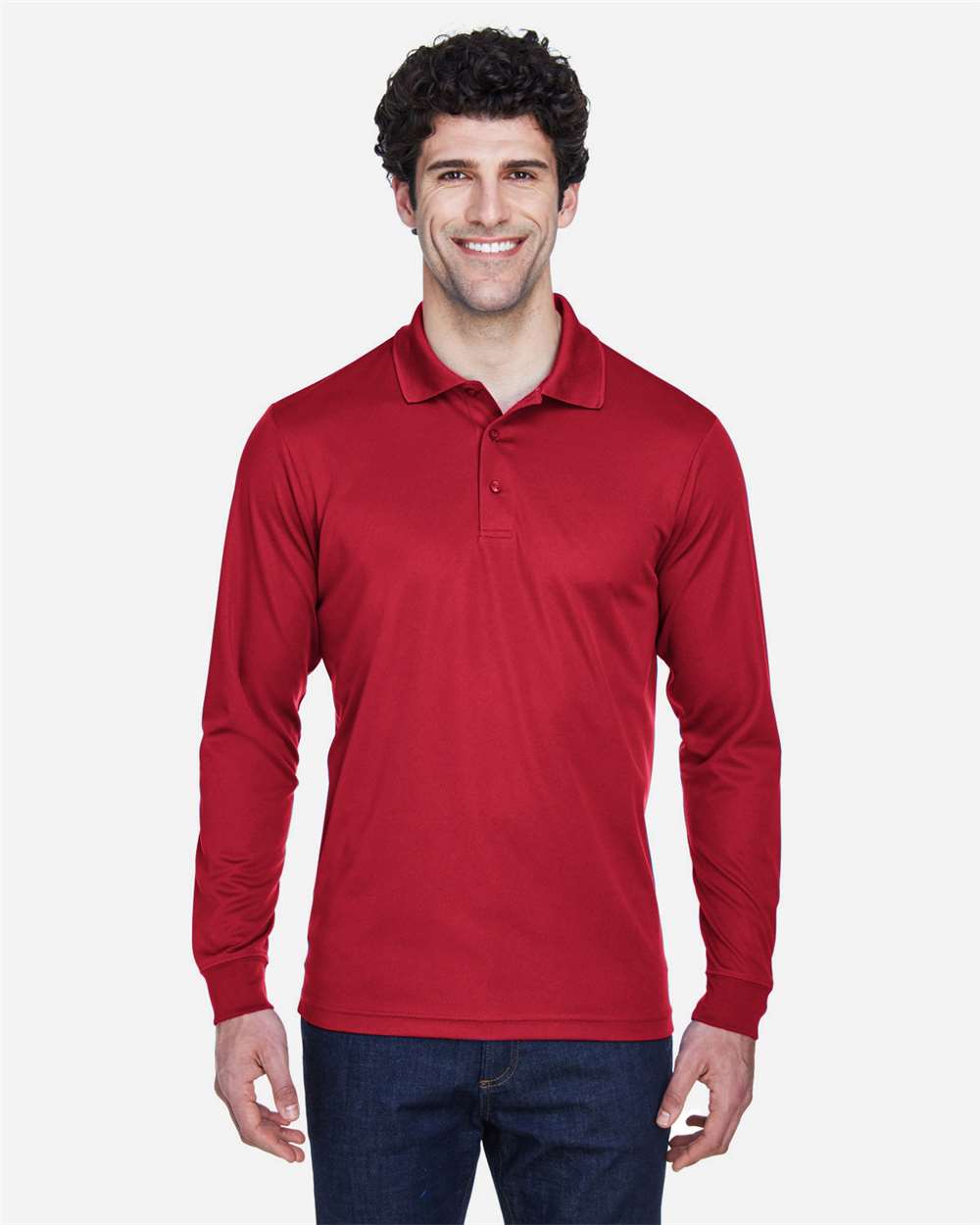 Core365 88192 Men's LS Piqué Polo
