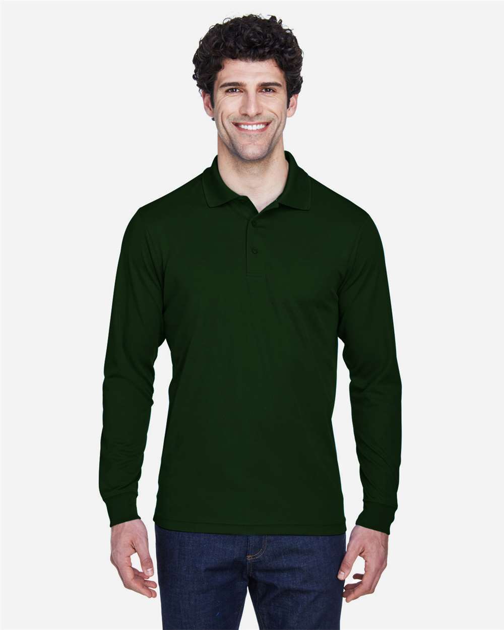 Core365 88192 Men's LS Piqué Polo