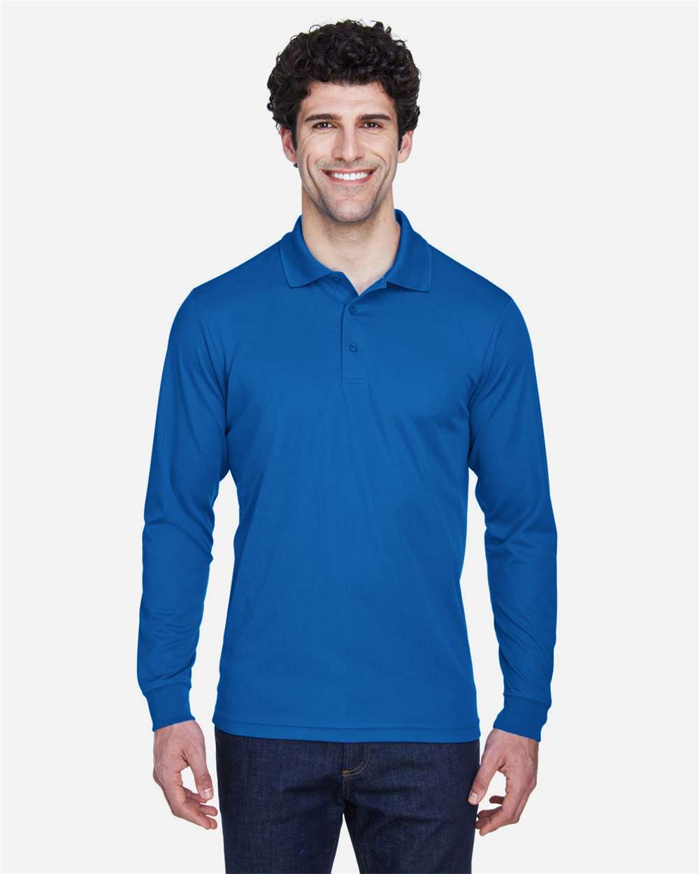 Core365 88192 Men's LS Piqué Polo