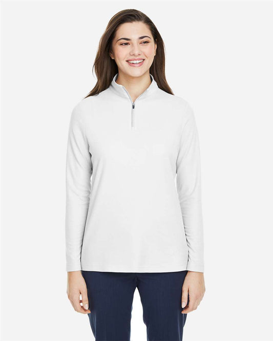 Core365 CE405W Women's Pique 1/4-Zip Pullover