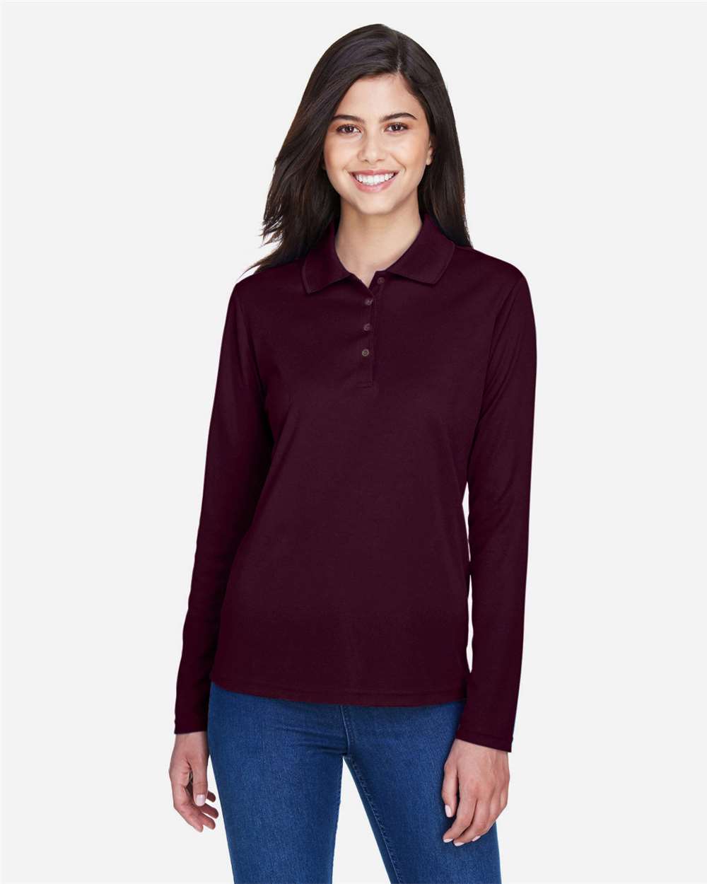 Core365 78192 Women's LS Piqué Polo