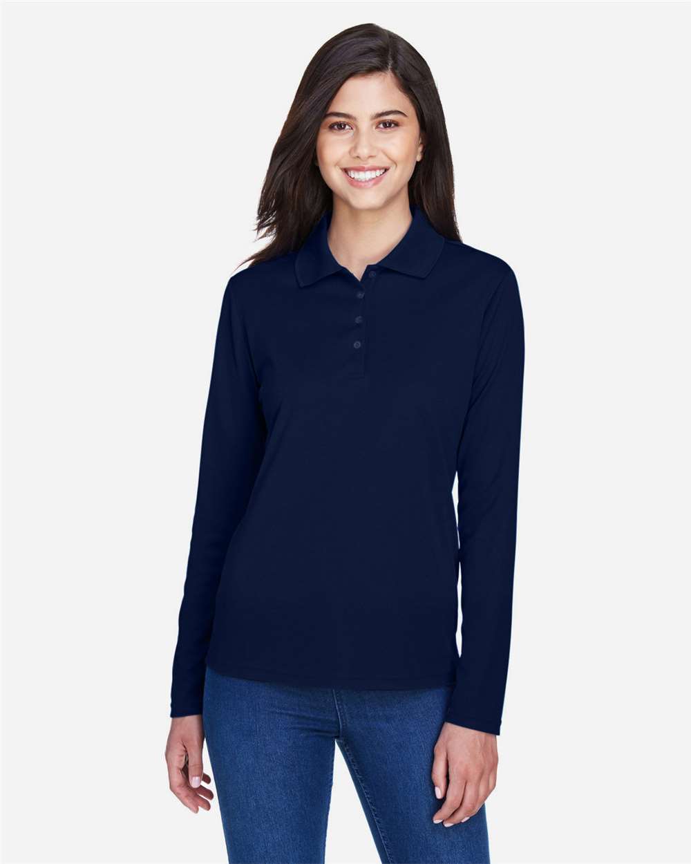 Core365 78192 Women's LS Piqué Polo