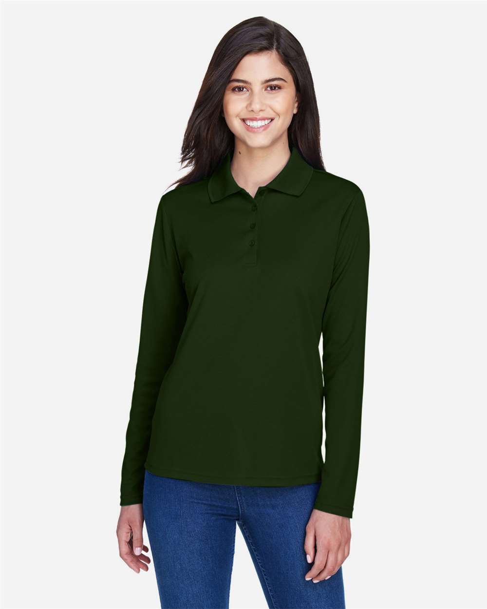 Core365 78192 Women's LS Piqué Polo