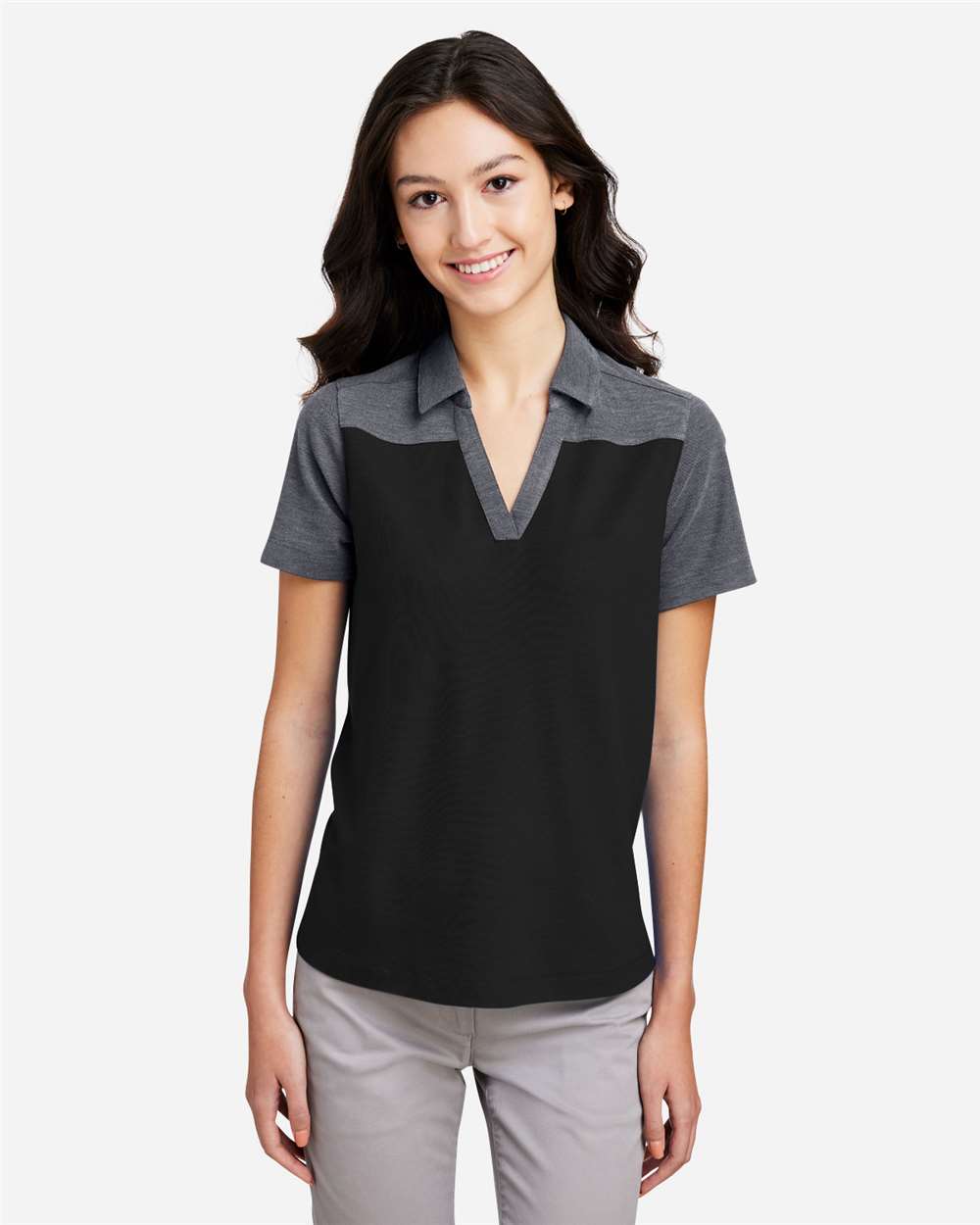 Core365 CE112CW Women's Fusion ChromaSoft™ Colorblock Polo