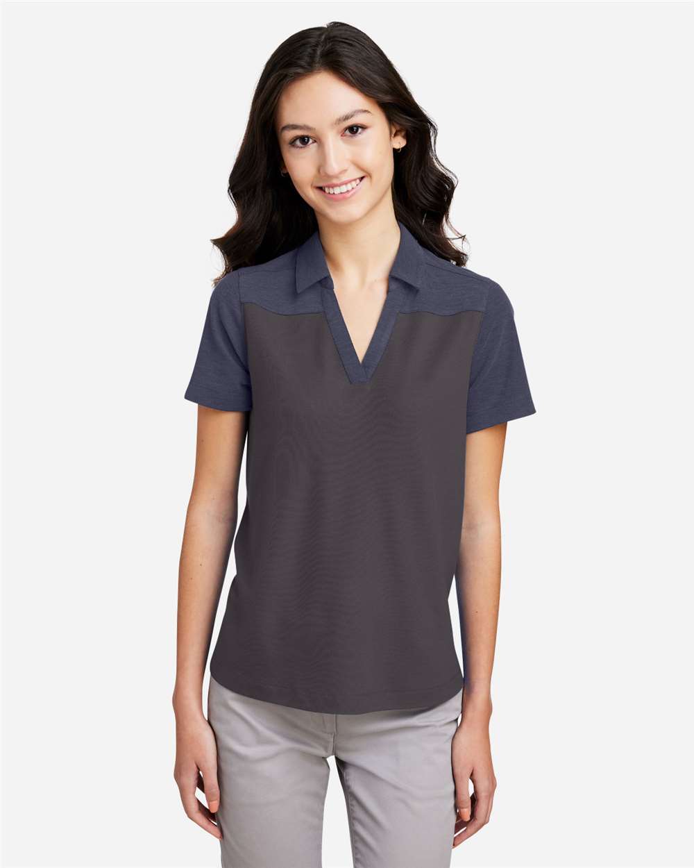 Core365 CE112CW Women's Fusion ChromaSoft™ Colorblock Polo