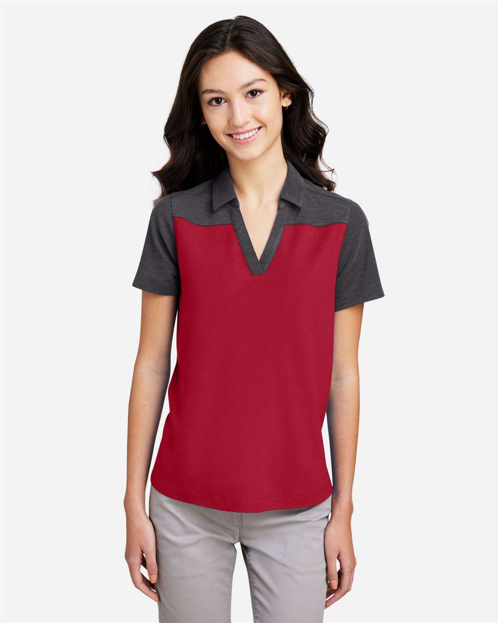 Core365 CE112CW Women's Fusion ChromaSoft™ Colorblock Polo