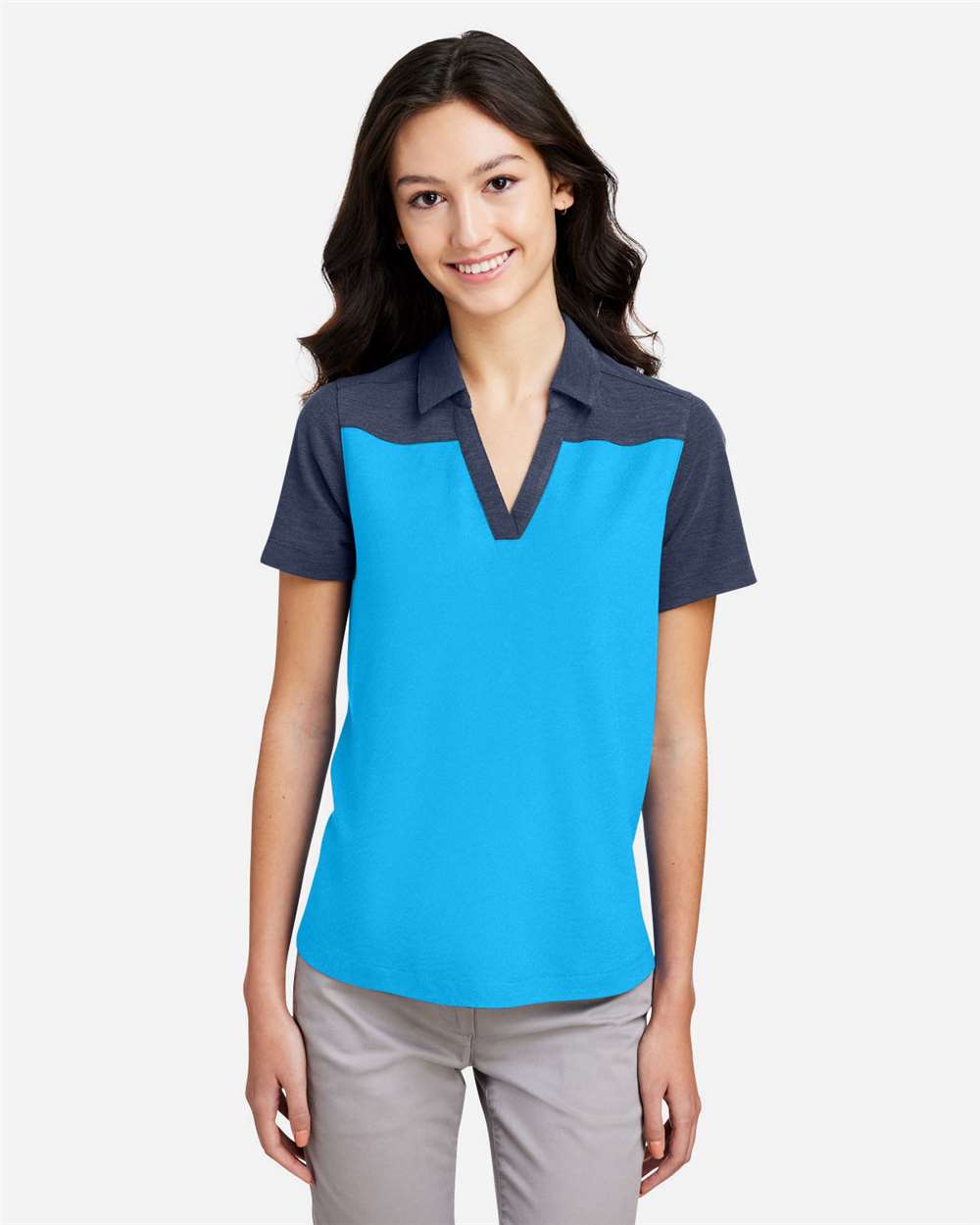 Core365 CE112CW Women's Fusion ChromaSoft™ Colorblock Polo
