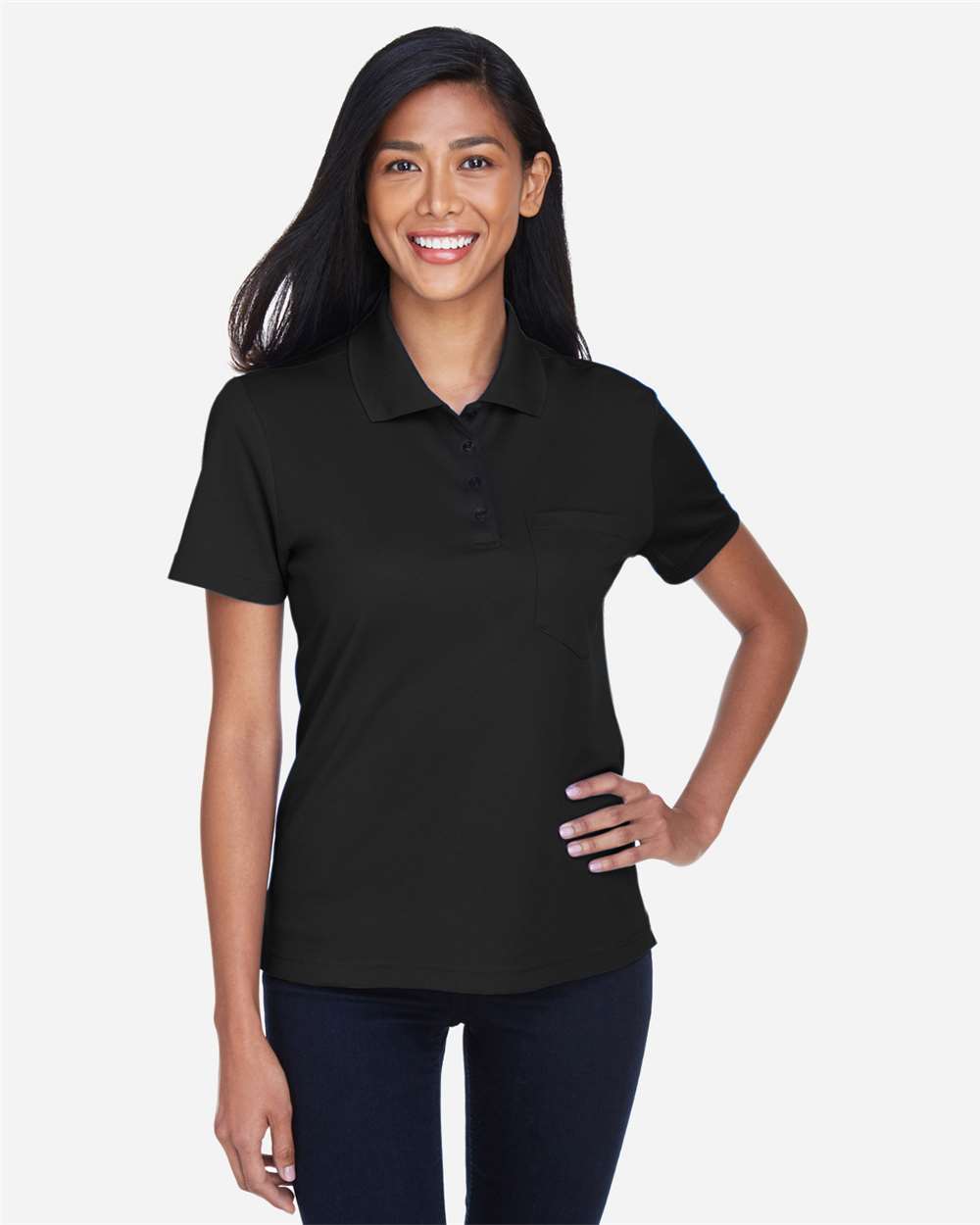 Core365 78181P Women's Piqué Polo Pocket