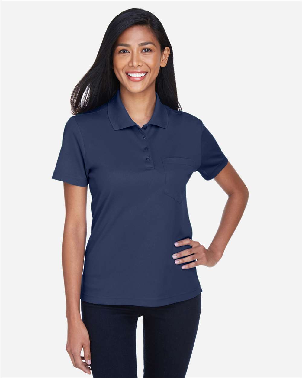 Core365 78181P Women's Piqué Polo Pocket