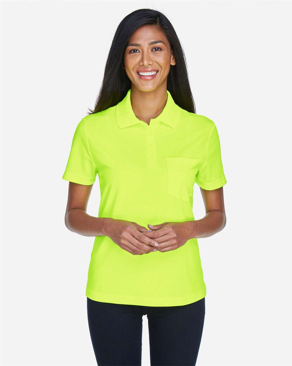 Core365 78181P Women's Piqué Polo Pocket