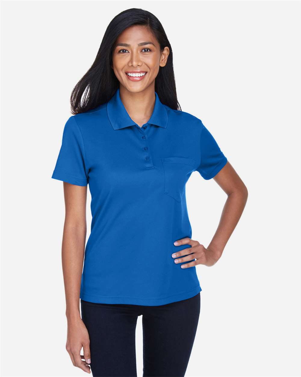 Core365 78181P Women's Piqué Polo Pocket