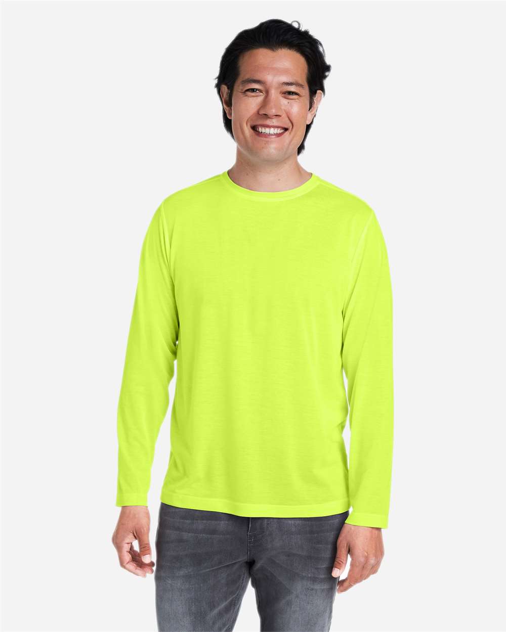 CE111L Unisex Fusion ChromaSoft™ Performance Long Sleeve T-Shirt