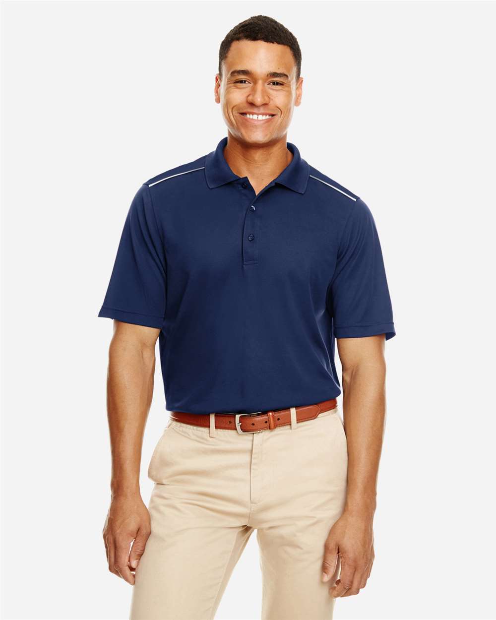Core365 88181R Men's with Reflective Piping
