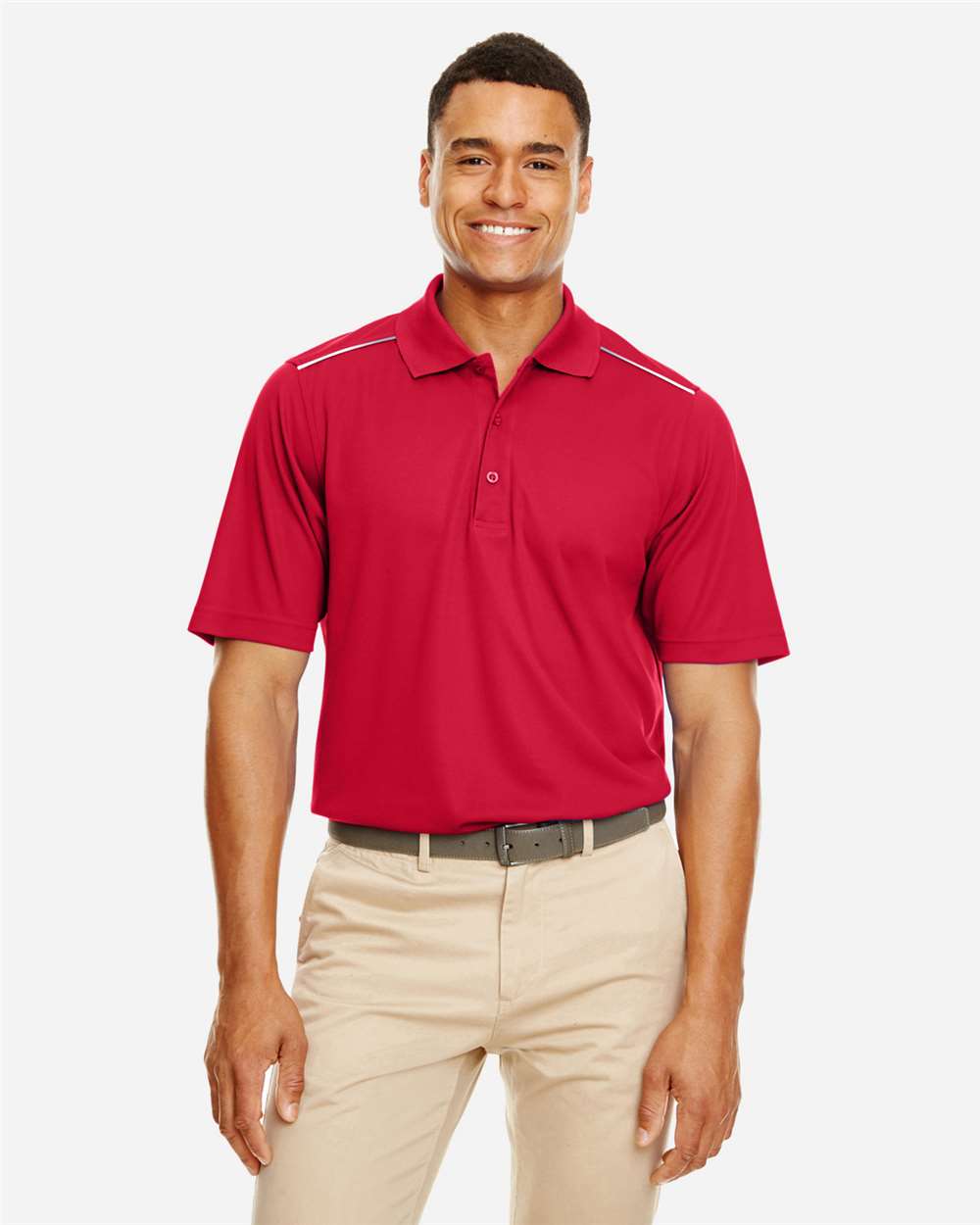 Core365 88181R Men's with Reflective Piping