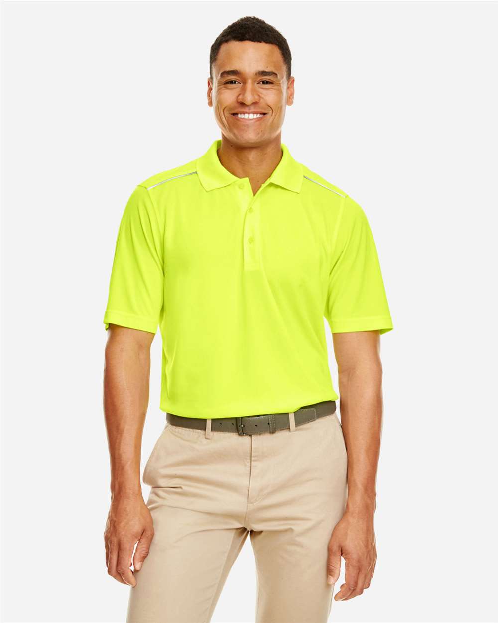 Core365 88181R Men's with Reflective Piping