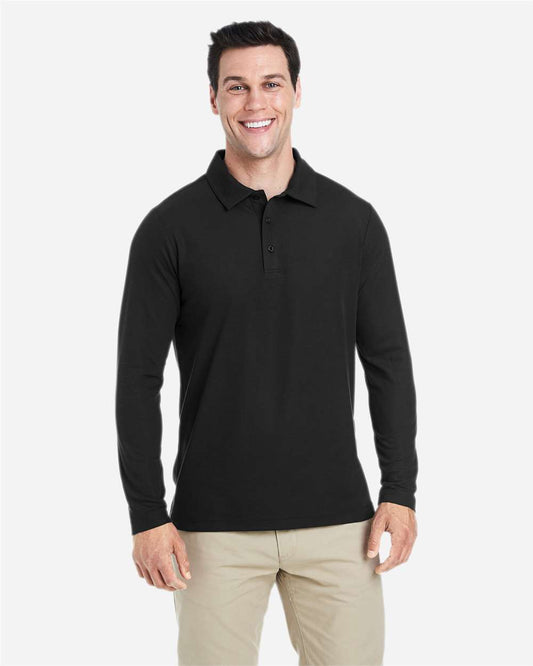 CE112L Men's Fusion ChromaSoft™ Long Sleeve Pique Polo