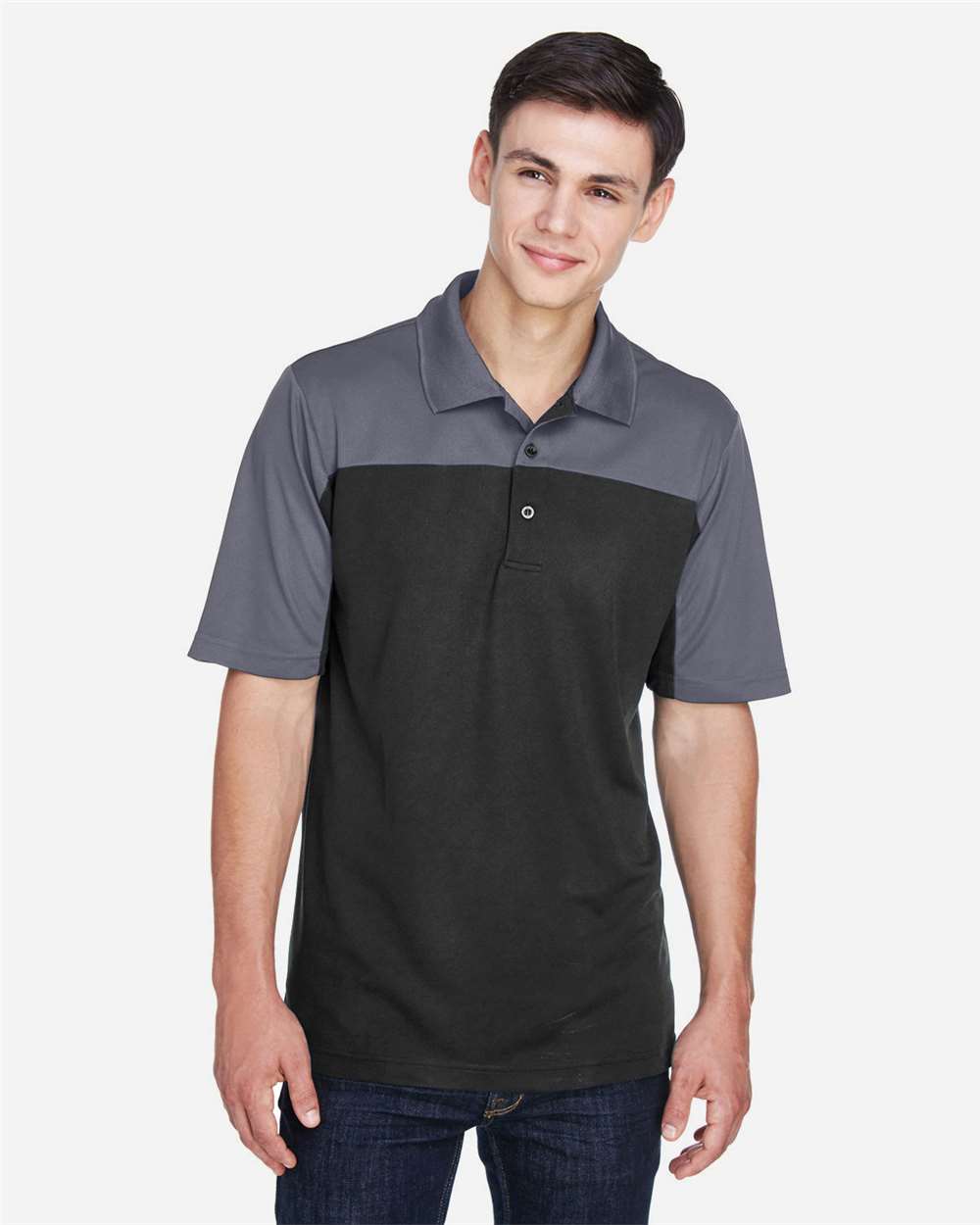 CE101 Men's Balance Colorblock Performance Piqué Polo