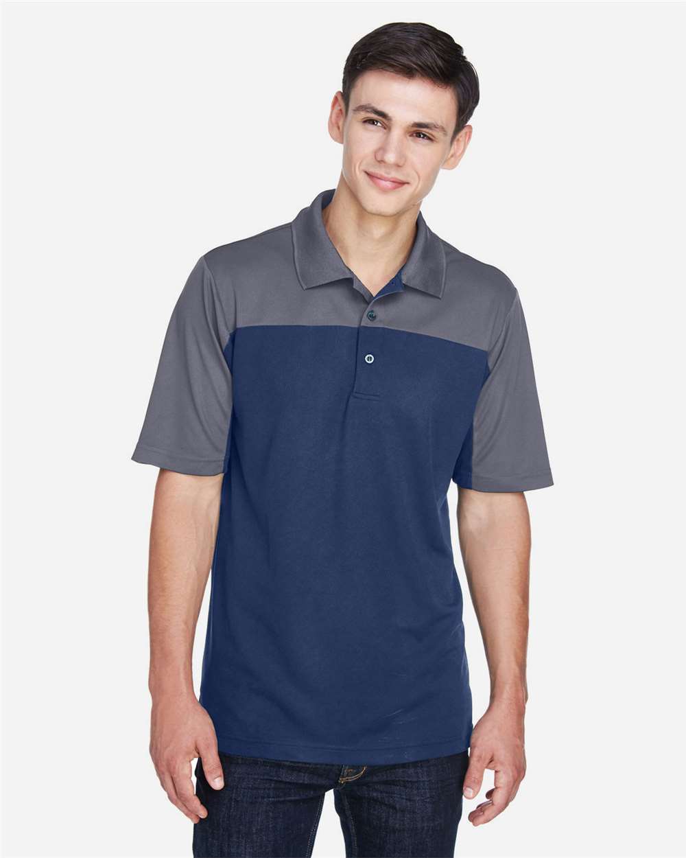CE101 Men's Balance Colorblock Performance Piqué Polo