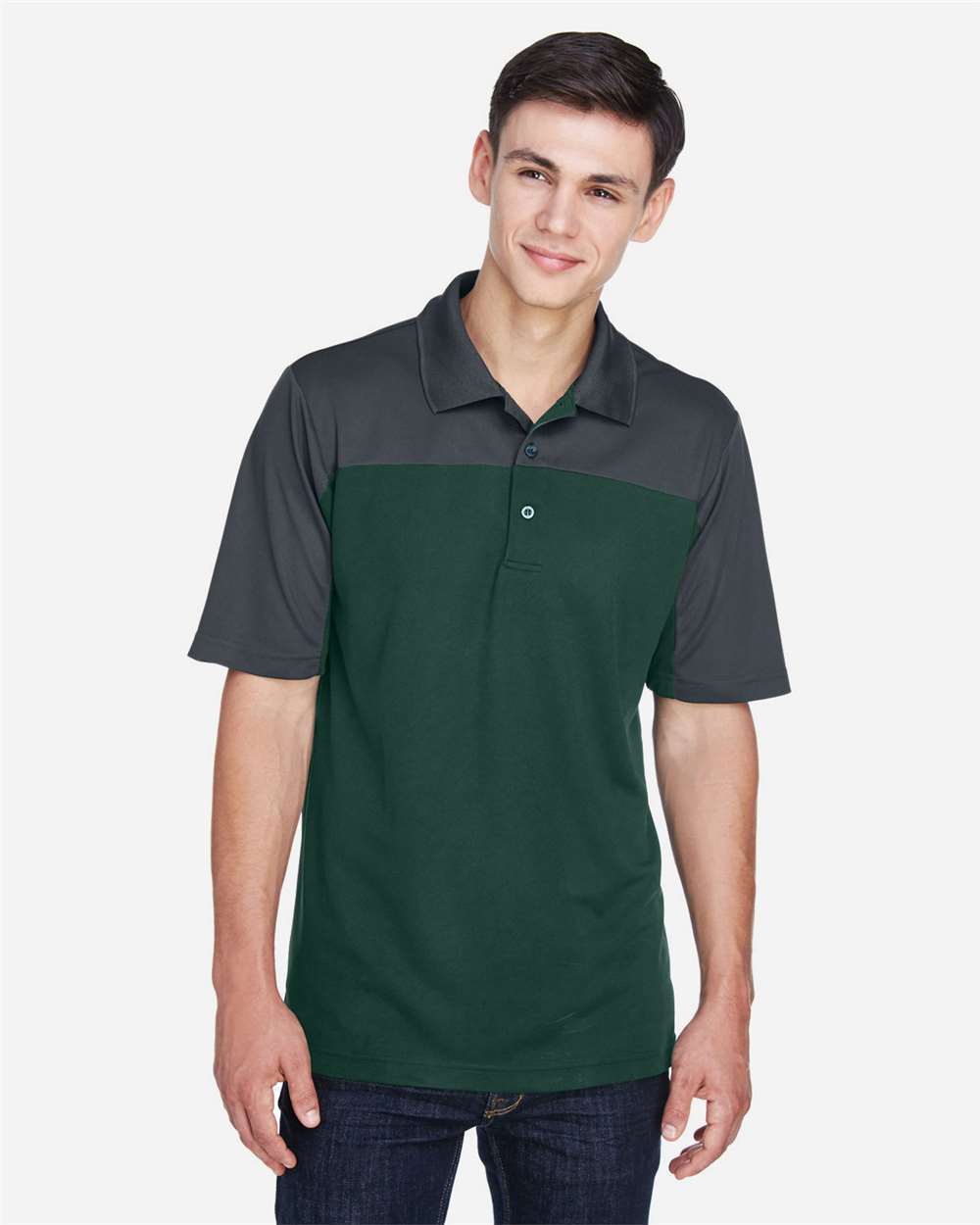 CE101 Men's Balance Colorblock Performance Piqué Polo