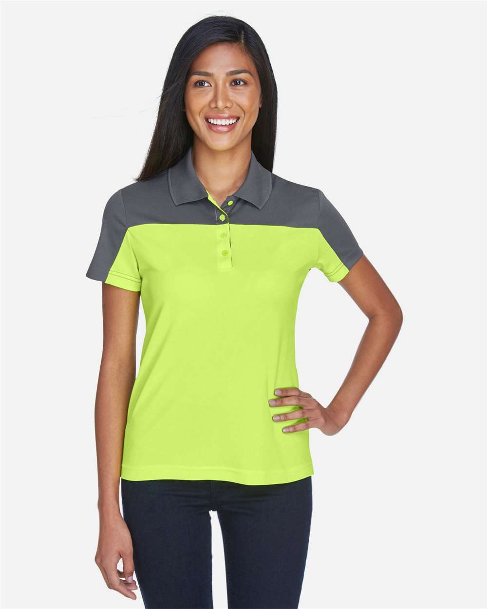 CE101W Women's Balance Colorblock Performance Piqué Polo