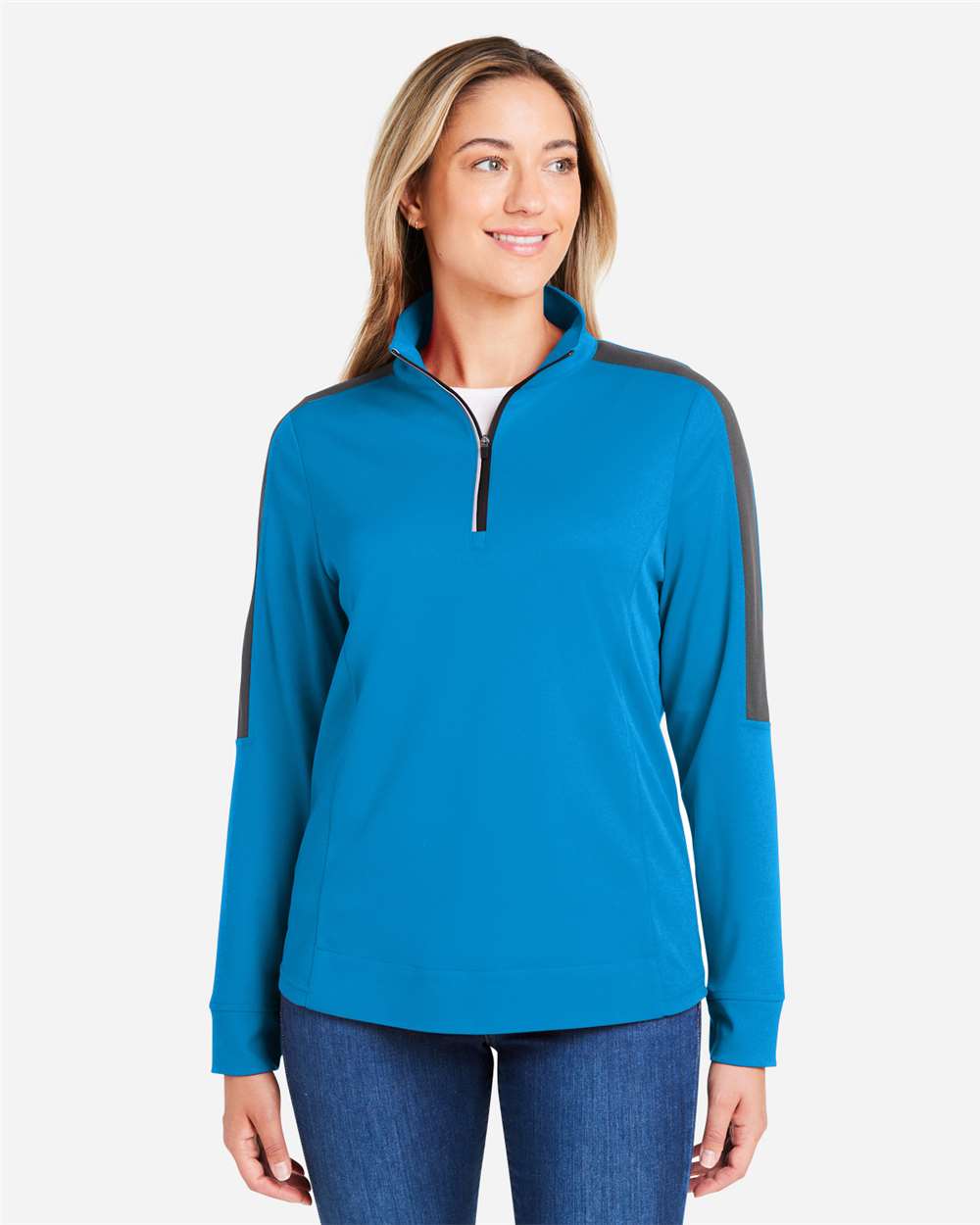 Core365 CE404W Women's Colorblock 1/4-Zip Pullover